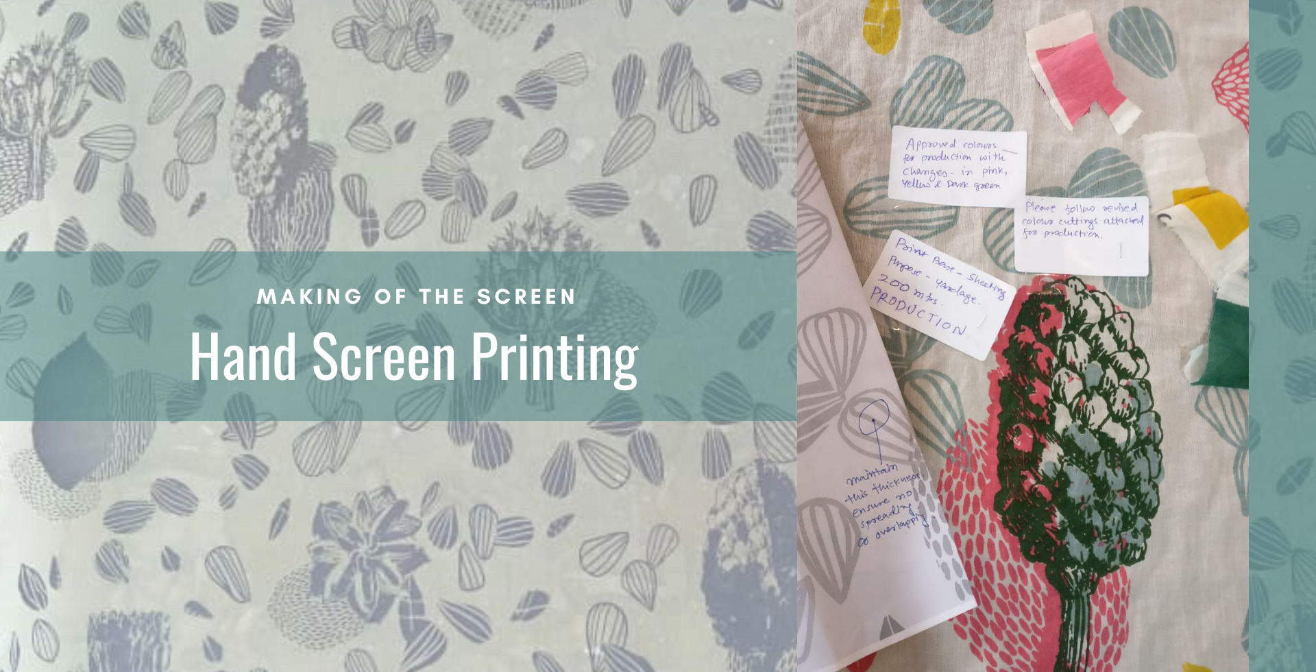 Hand Illustrated and Locally Screen Printed