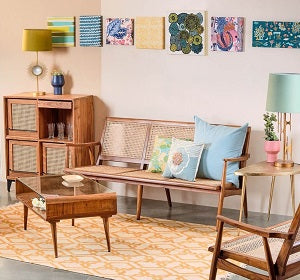 Retro Furniture - Teakwood and Wicker