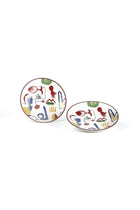 Face To Face Ceramic Snack Plate (Set Of 2)