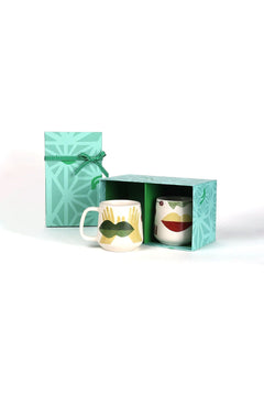 Face To Face Ceramic Coffee Mug (Set Of 2)