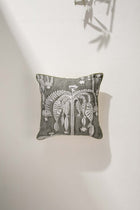 Toddy Palm Moss Grey Cushion Cover (46 X 46 Cm)