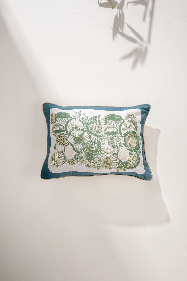 Koza Olive Gold Cushion Cover (36 Cm X 50 Cm)