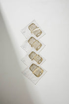 Udanti Palm Beige Gold Cocktail Napkin (Set Of 4)