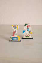 Face To Face Mini Mango Wood Sculpture (Set Of 2)
