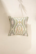 Taram Earthy Green Cushion Cover (46 X 46 Cm)