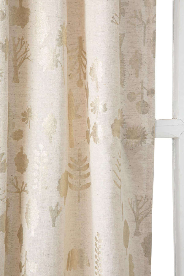PRINT & PATTERN COTTON FABRICS Green House Cotton Fabric And Curtains (Gold)