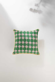 PRINT & PATTERN CUSHIONS Aphim Green Daze Cushion Cover (41 Cm X 41 Cm)