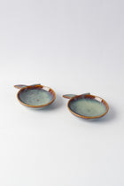 Apple Ceramic Snack Plate (Set Of 2)