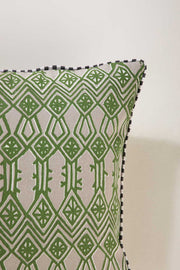 PRINT & PATTERN CUSHIONS Arka Stem Green Cushion Cover (30 Cm X 60 Cm)