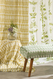 PRINT & PATTERN UPHOLSTERY FABRICS Arka Printed Upholstery Fabric (Stem Green)