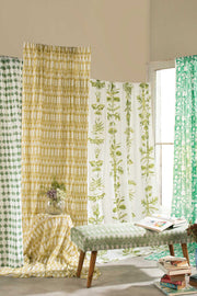 PRINT & PATTERN SHEER FABRICS Arka Liquid Lime Sheer Fabric and Curtain