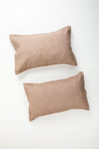 Clover Beige Pillow Cover Set (Set of 2)