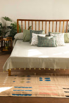 Code Shadow Woven Cotton Bedcover (Grey Yellow)