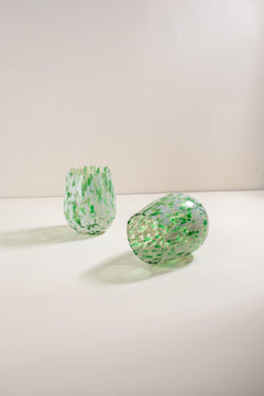 Confetti Mist Green Cocktail Glass (Set Of 2)