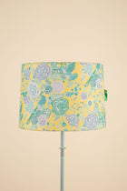 Damask Rose Medium Taper Drum Lampshade (Butter Yellow)