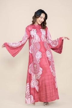 Earth Core Mikado Maxi Dress (Rosewood)