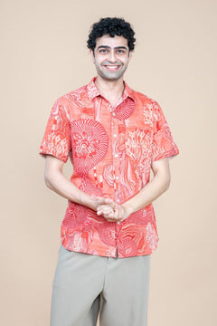Earth Core Resort Shirt (Living Coral)