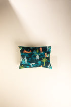 Fragrant Journey Lucid Teal Cushion Cover (36 Cm X 50 Cm)