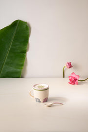 MUGS & CUPS Gyamati Ceramic Coffee Mug With Spoon (Set of 2)