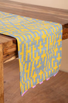 Gyamati Grey Yellow Table Runner