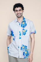 Himalayan Poppy Resort Shirt (Blue)