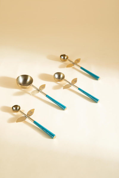 MEASURING CUPS & SPOONS Hukki Brass And Steel Measuring Spoons