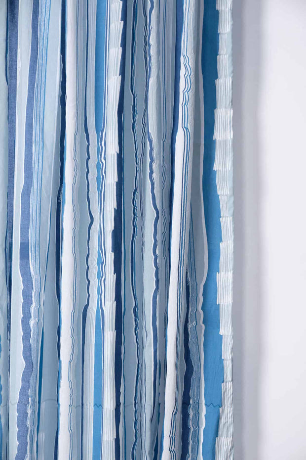 CURTAINS Jiva Cotton Drapes And Blinds (Blue)