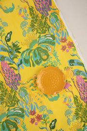 PRINT & PATTERN UPHOLSTERY FABRICS Kachnar Printed Upholstery Fabric (Yellow Fields )