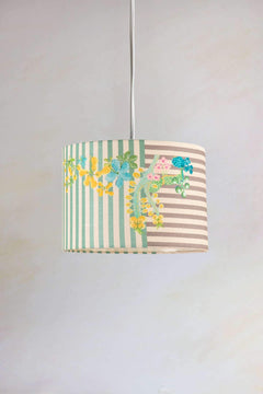 Keora Stripes Large Drum Pendant (Honey Bloom)