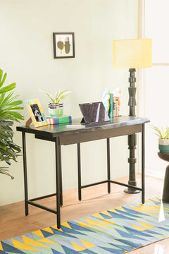 Kobe Charcoal Study Table (Acacia Wood)
