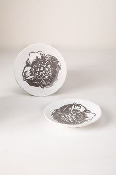 Kuru Ceramic Snack Plate (Set Of 2)