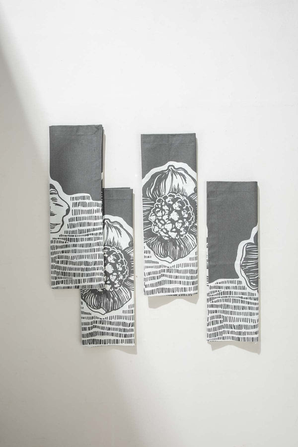 Kuru Charcoal Dinner Napkin (Set Of 4)