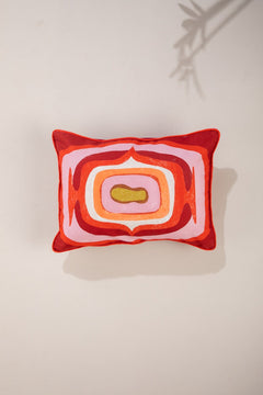 Landfall Ogee Mineral Red Cushion Cover (36 X 51 Cm)