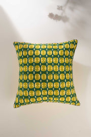 PRINT & PATTERN CUSHIONS Marica Green Pepper Cushion Cover (61 Cm X 61 Cm)