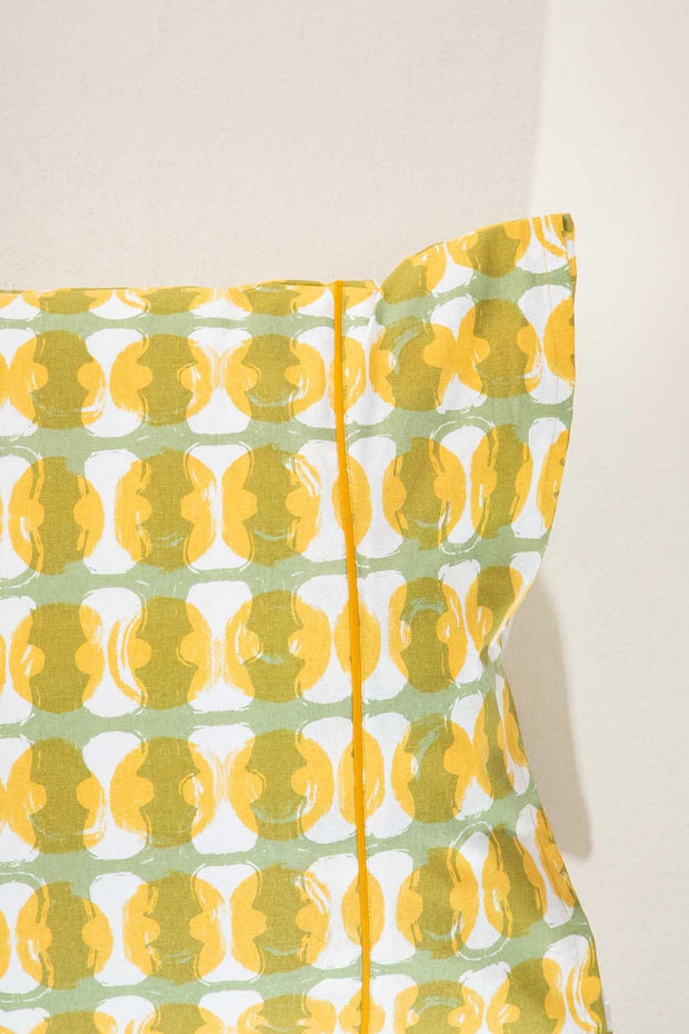 PILLOWS & SHAMS Marica Yellow Pepper Pillow Cover Set (Set Of 2)