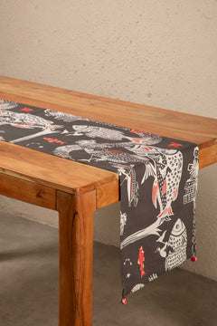 Mindscape Charcoal Table Runner