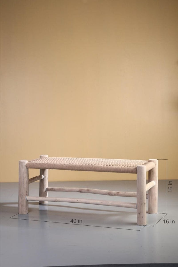 BENCHES Neura Bench (White Washed)