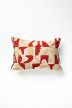 Noel Brick and Beige Cushion Cover (36 X 51 Cm)