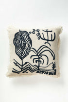 Nu Primitive Off White Cushion Cover (61 X 61 Cm)