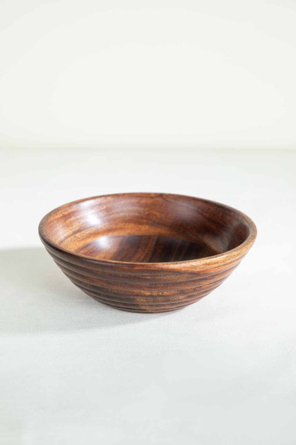 Orbit Small Wooden Serving Bowl