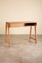 Right Angle Study Table (Teak Wood)