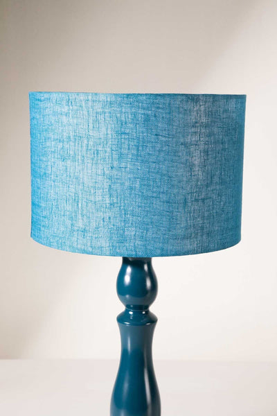LAMPSHADES Solid Medium Drum Lampshade (Turquoise Blue )