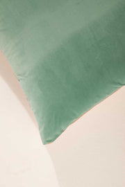 SHAMS & FLOOR CUSHIONS Solid Velvet Pink Mint Floor Cushion Cover (61 Cm x 61 Cm)