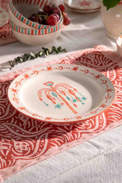 Toddy Palm Ceramic Dinner Plate