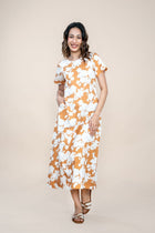Treetops A Line Maxi Dress (Sienna Bloom)