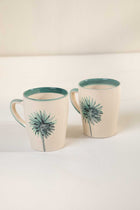 Wonderland Sea Green Coffee Mug (Set Of 2)