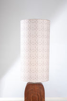 Circle Grid Tall Cylinder Lampshade (Grey)