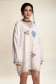 Jaipur Rose Bella Dress (White Mist)