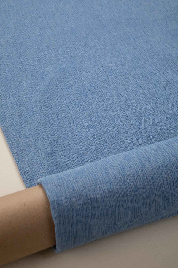 Solid Twisted Water Blue Upholstery Fabric