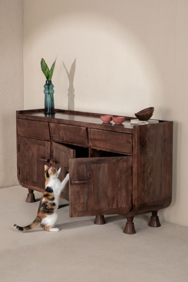 Phase Acacia Wood Sideboard